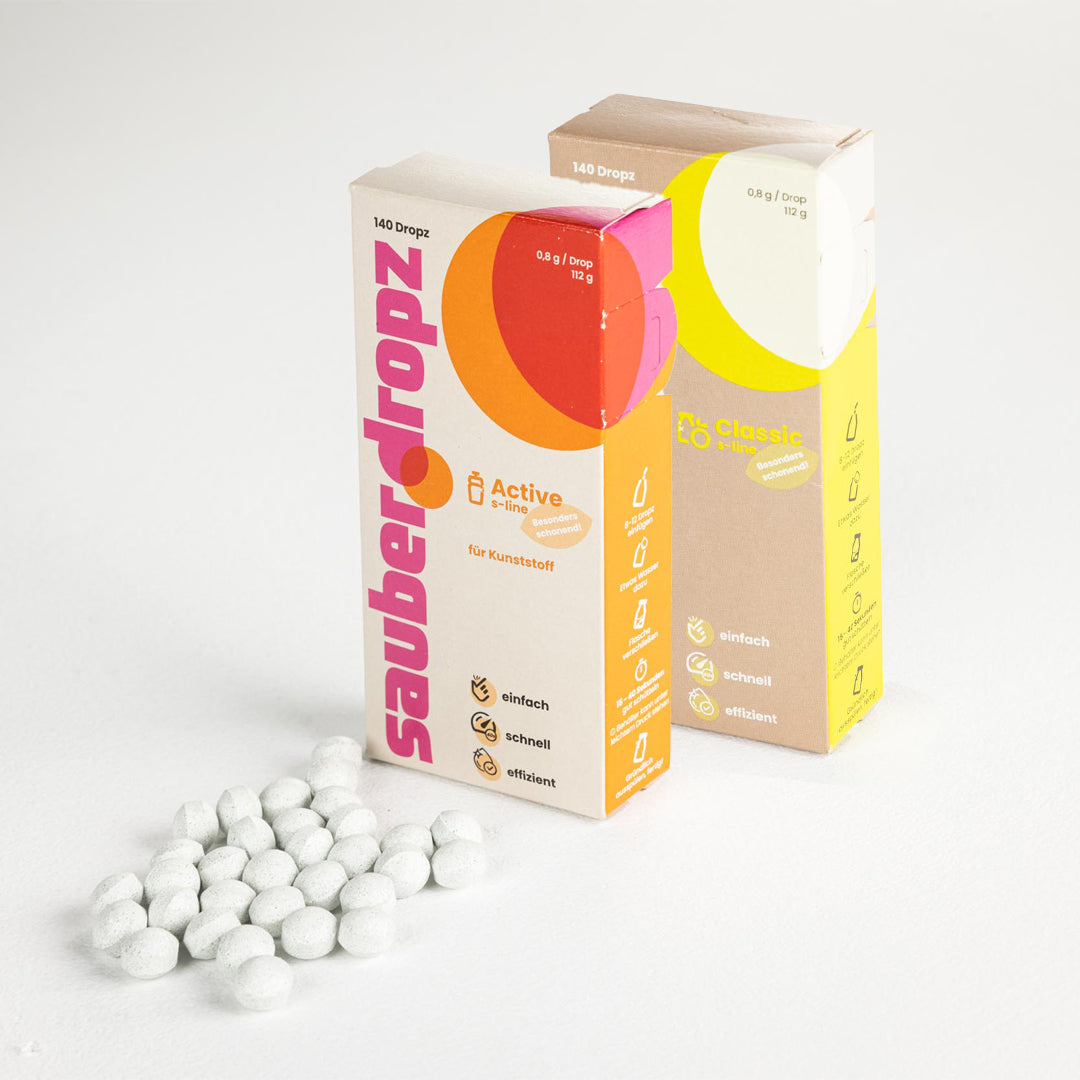 Starter-Bundle: Classic + Active – für alle Flaschen & Materialien